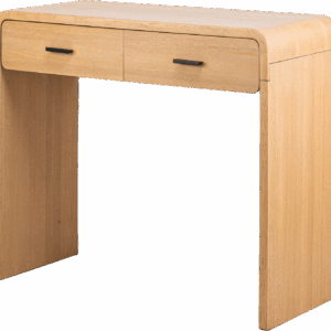 Konsolbord Nordlys Furniture Lulea naturbrun FSC-certificeret bøgetræ 90Ã39Ã79 cm med 2 skuffer